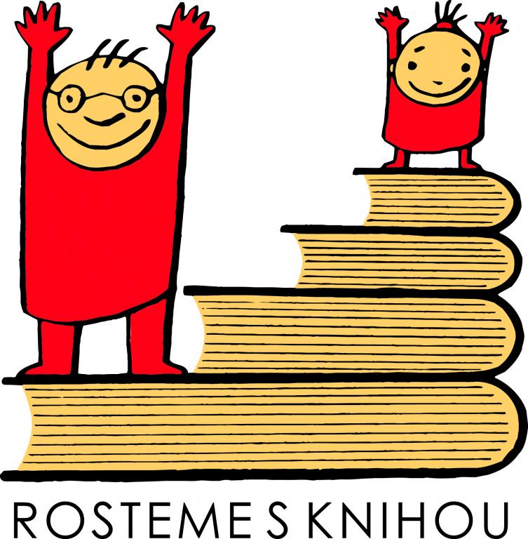 logo kampaně na podporu četby knih Rosteme s knihou